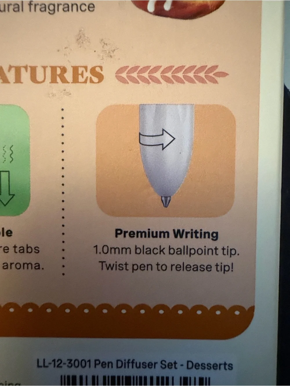 Pen Diffuser Set – Favorite Desserts Scented Pens (White)